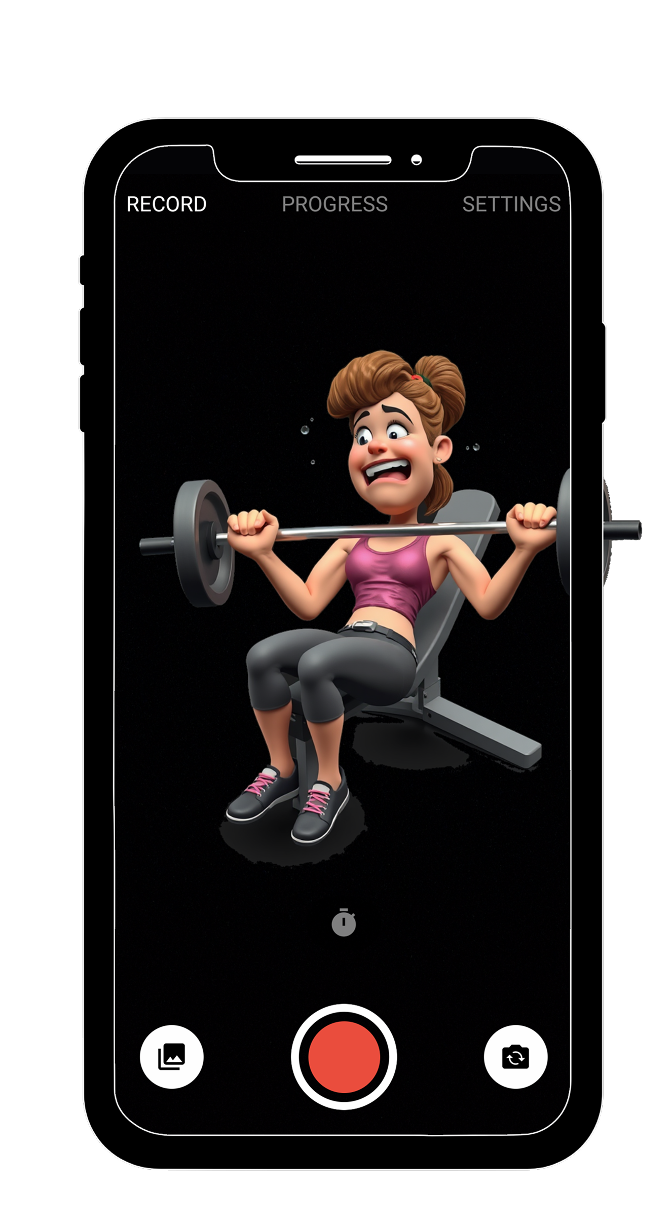 Background bench press